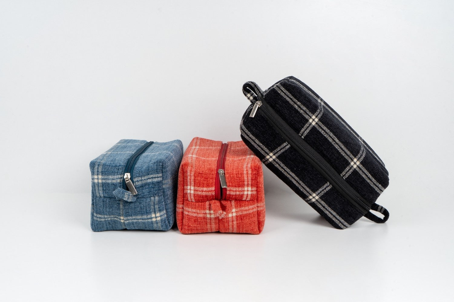 Scarlet, Bermuda & Eclipse Squares Set of 3 Utility Pouch Combo