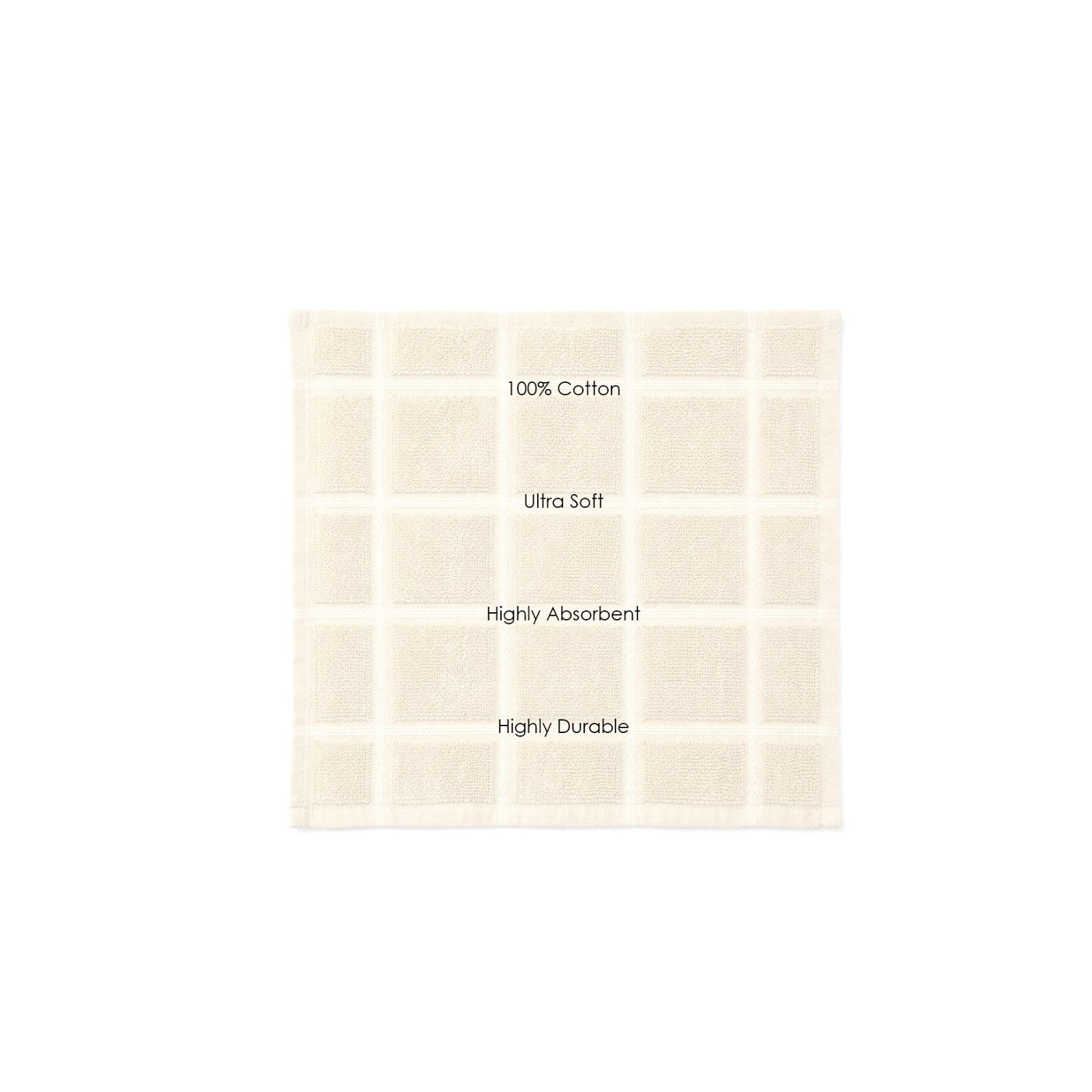 Buttermelt Dobby Checks Napkins -(set/12)