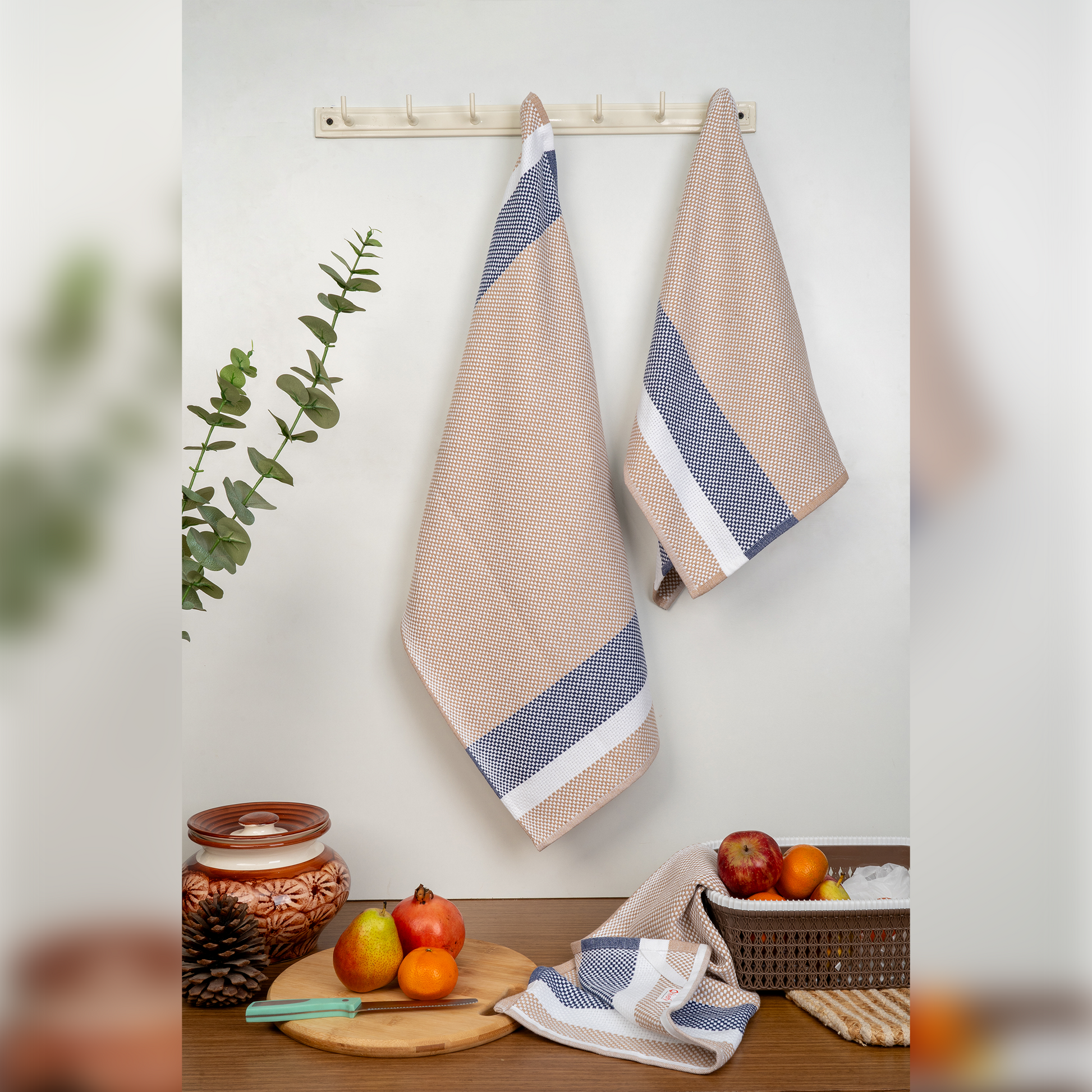 Matty Weave Hand Towel-Apricot (Set/3)