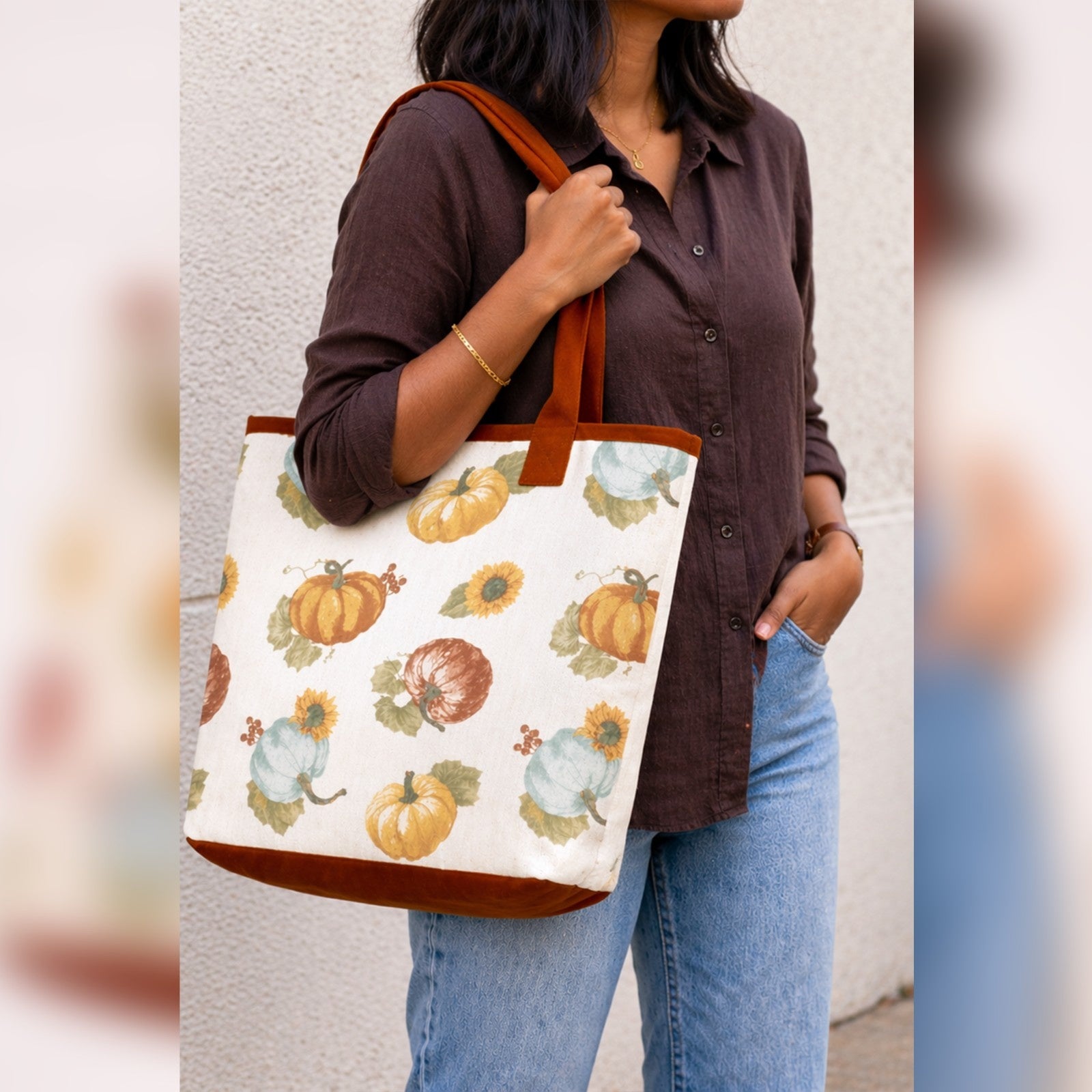 Pumpkin Latte XL Tote Bag