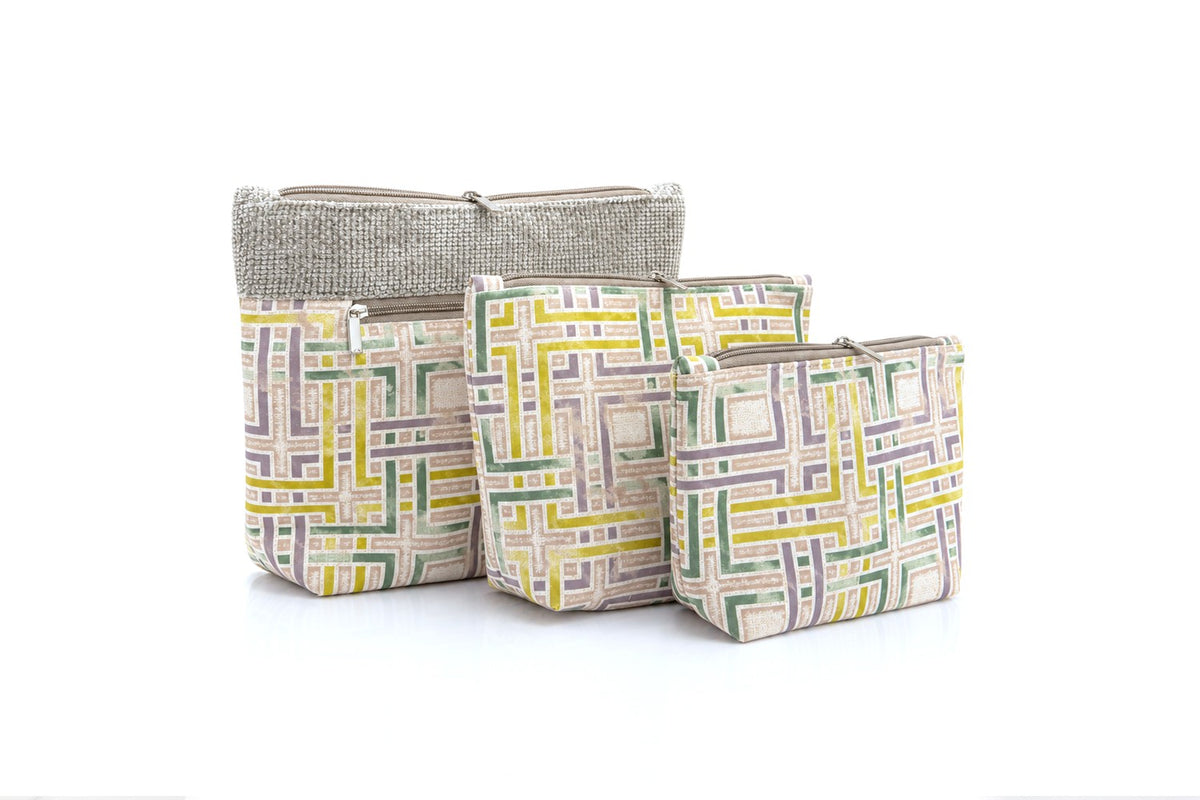 Willow Maze - Multi-Purpose Travel pouches Set of 3 Pouches