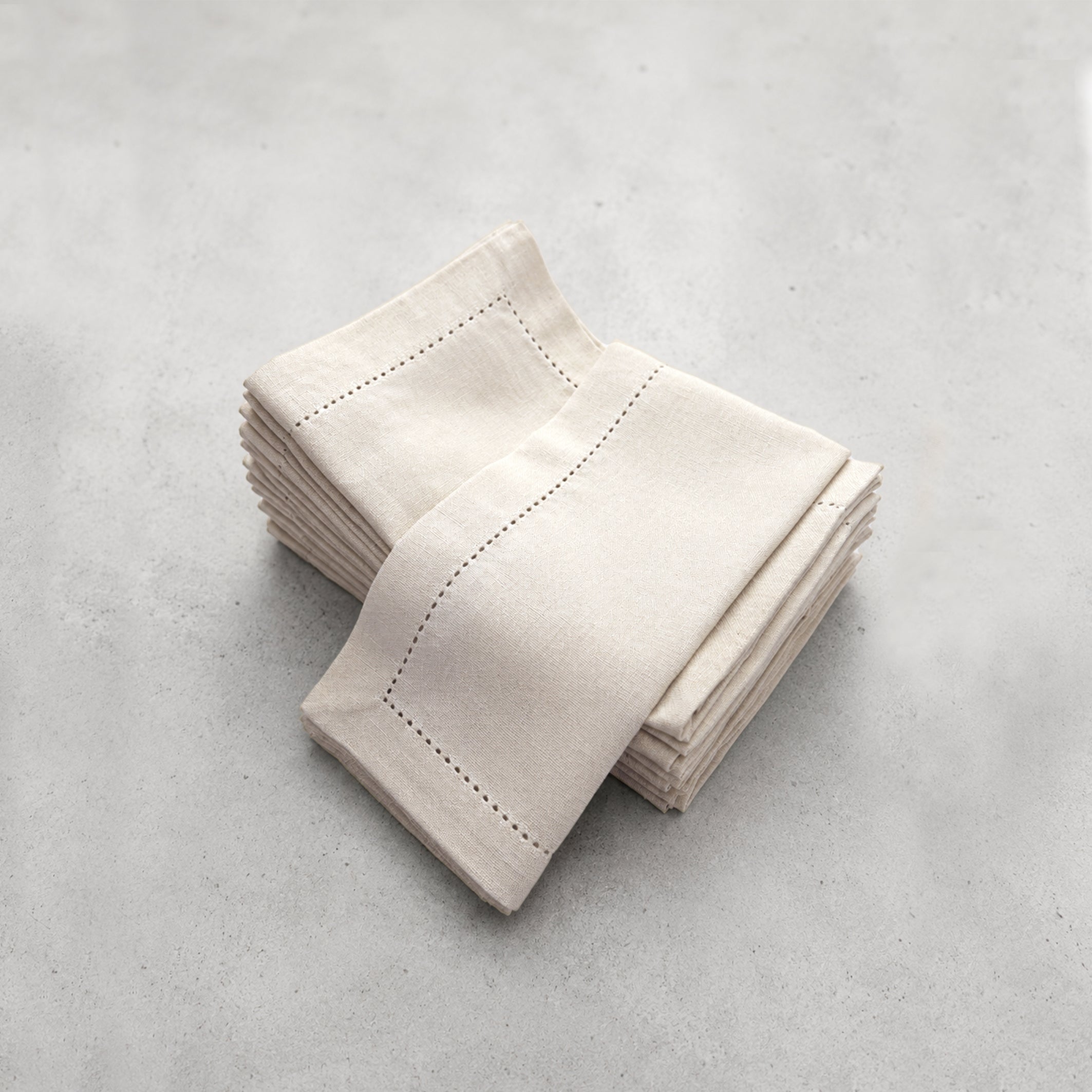 Another Round - Classic Hemstitch Napkins (set/12)