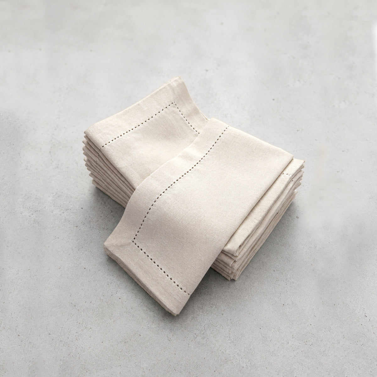 Another Round - Classic Hemstitch Napkins (set/12)