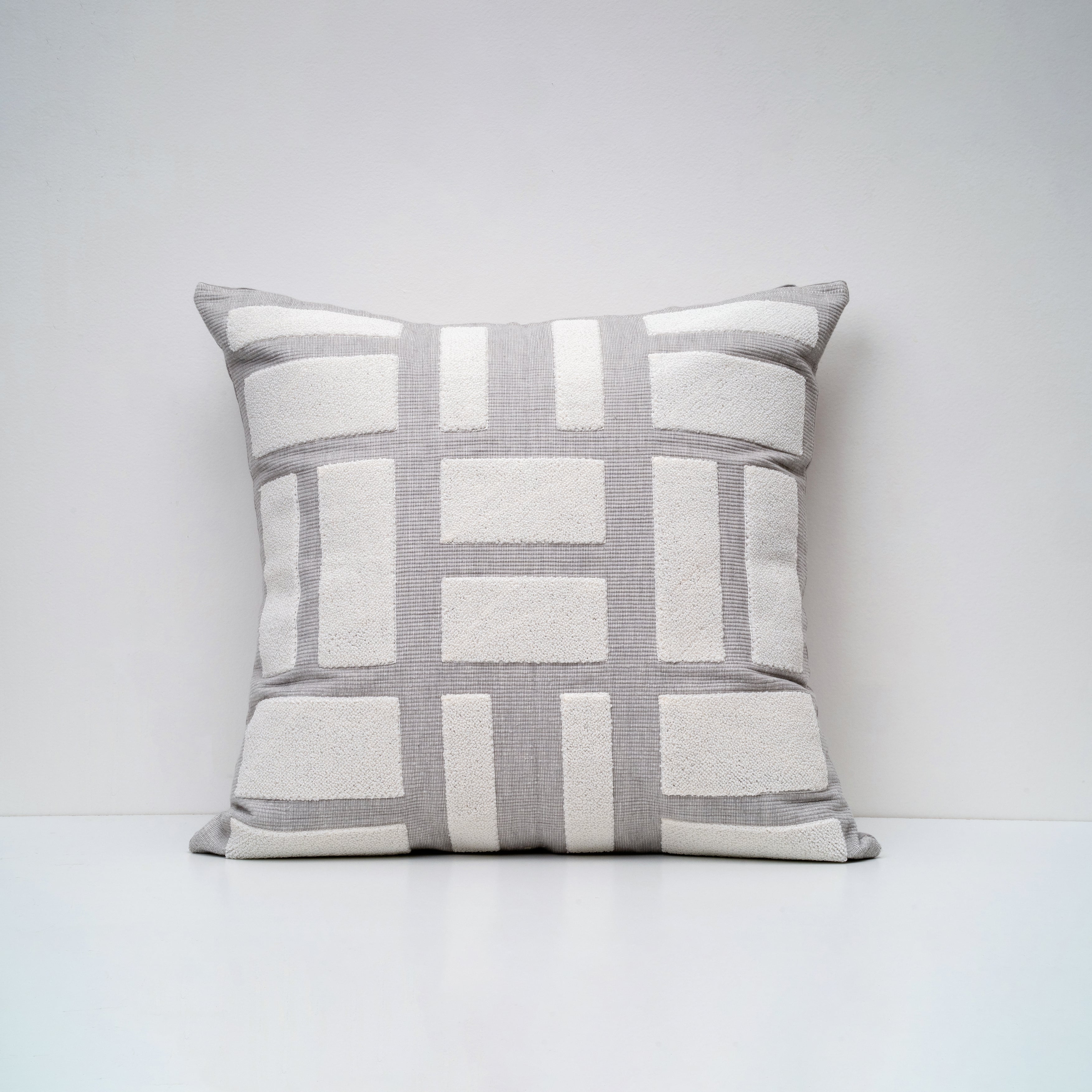 Silver Bricks Cushion Covers - Set Of 2 (20" x 20")