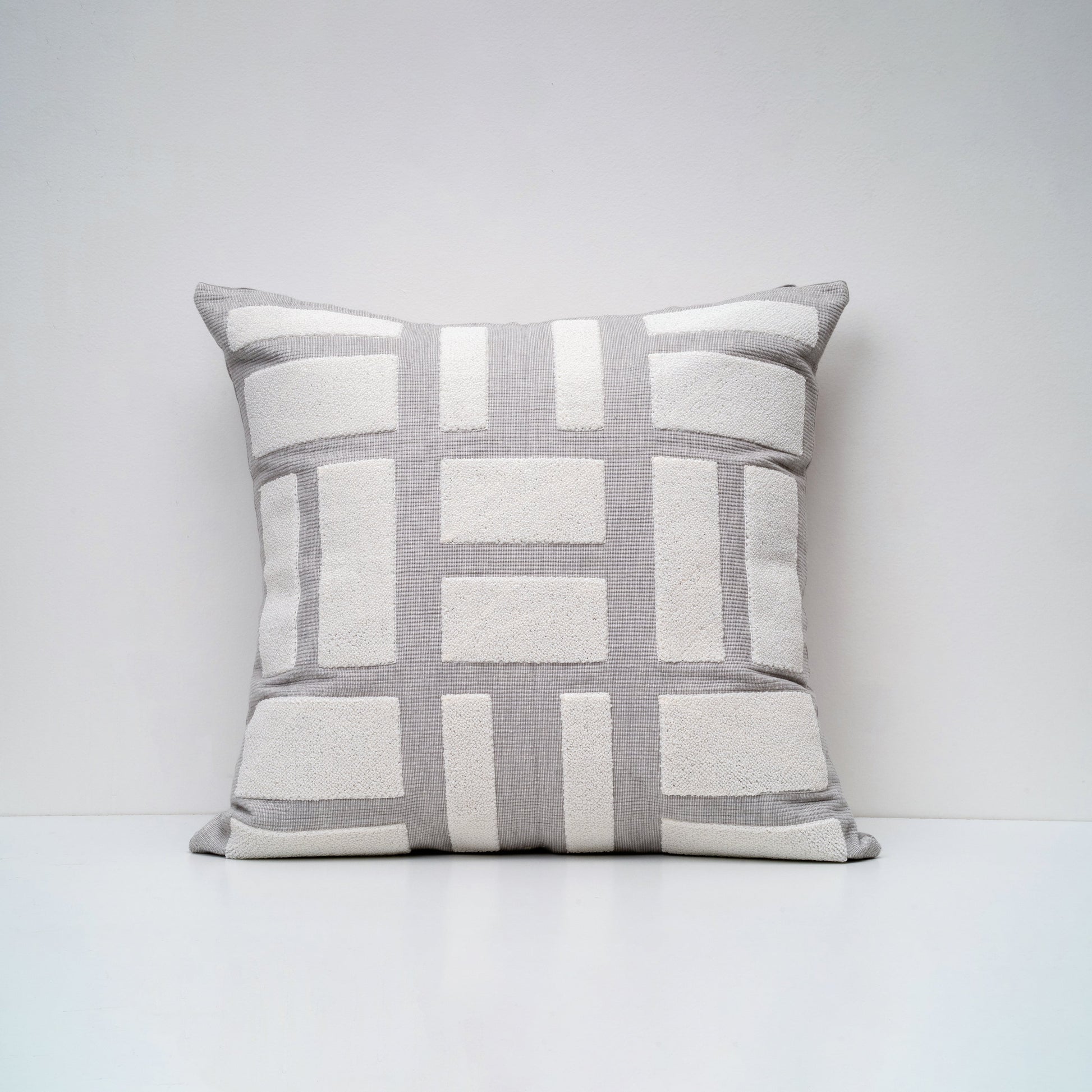 Silver Bricks Cushion Covers - Set Of 2 (20" x 20")