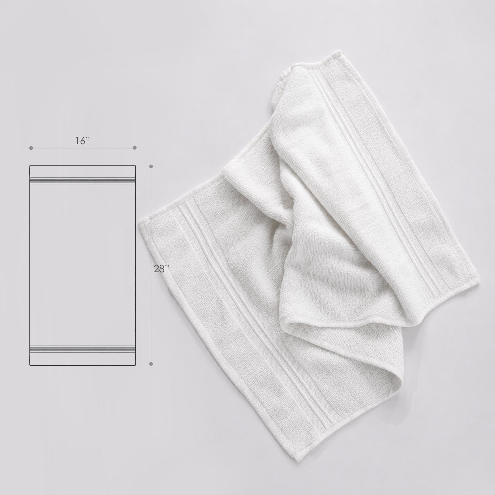 Blank- Page Terry Hand / Vanity Towel-(Set/3)
