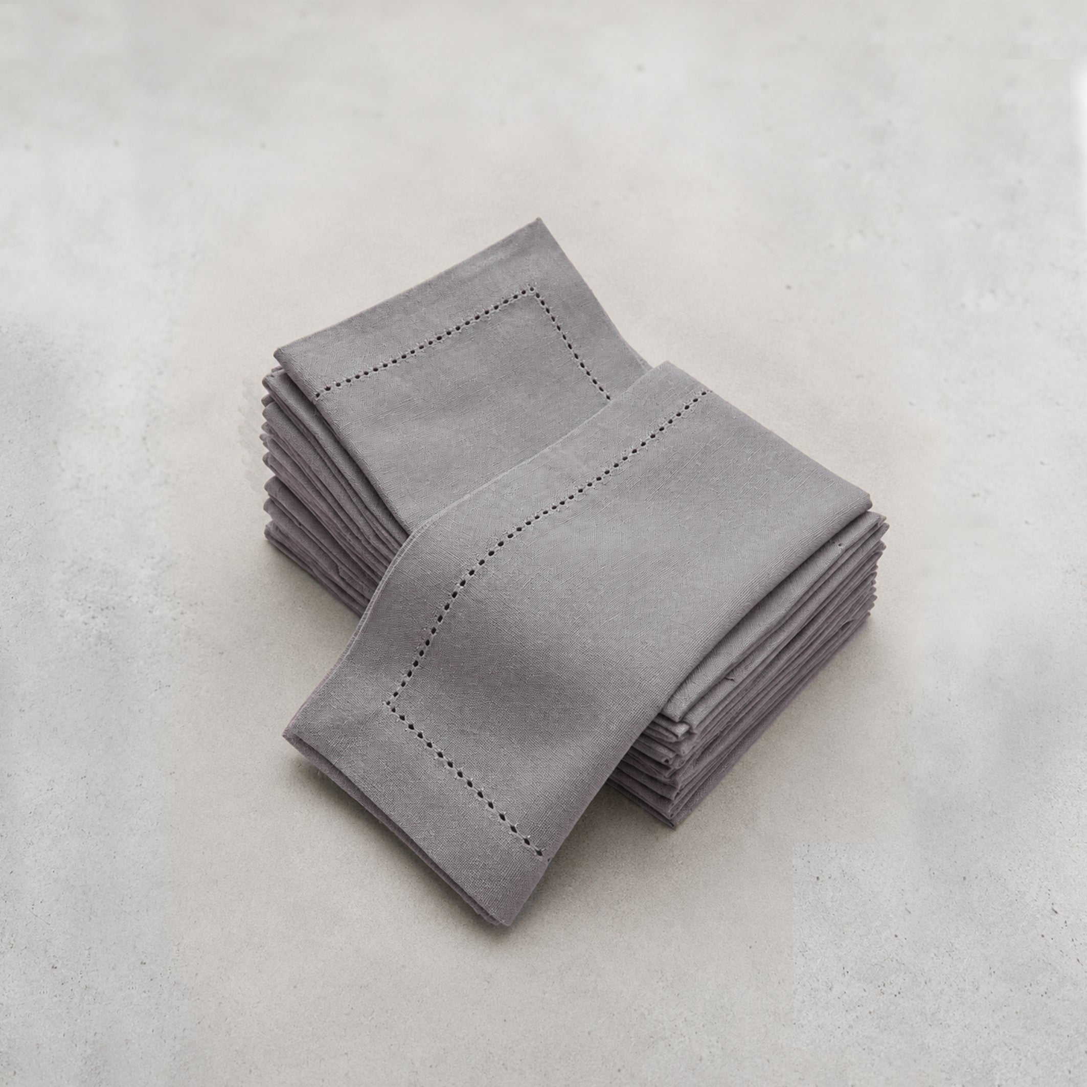 Food Menu - Classic Hemstitch Napkins (set/12)
