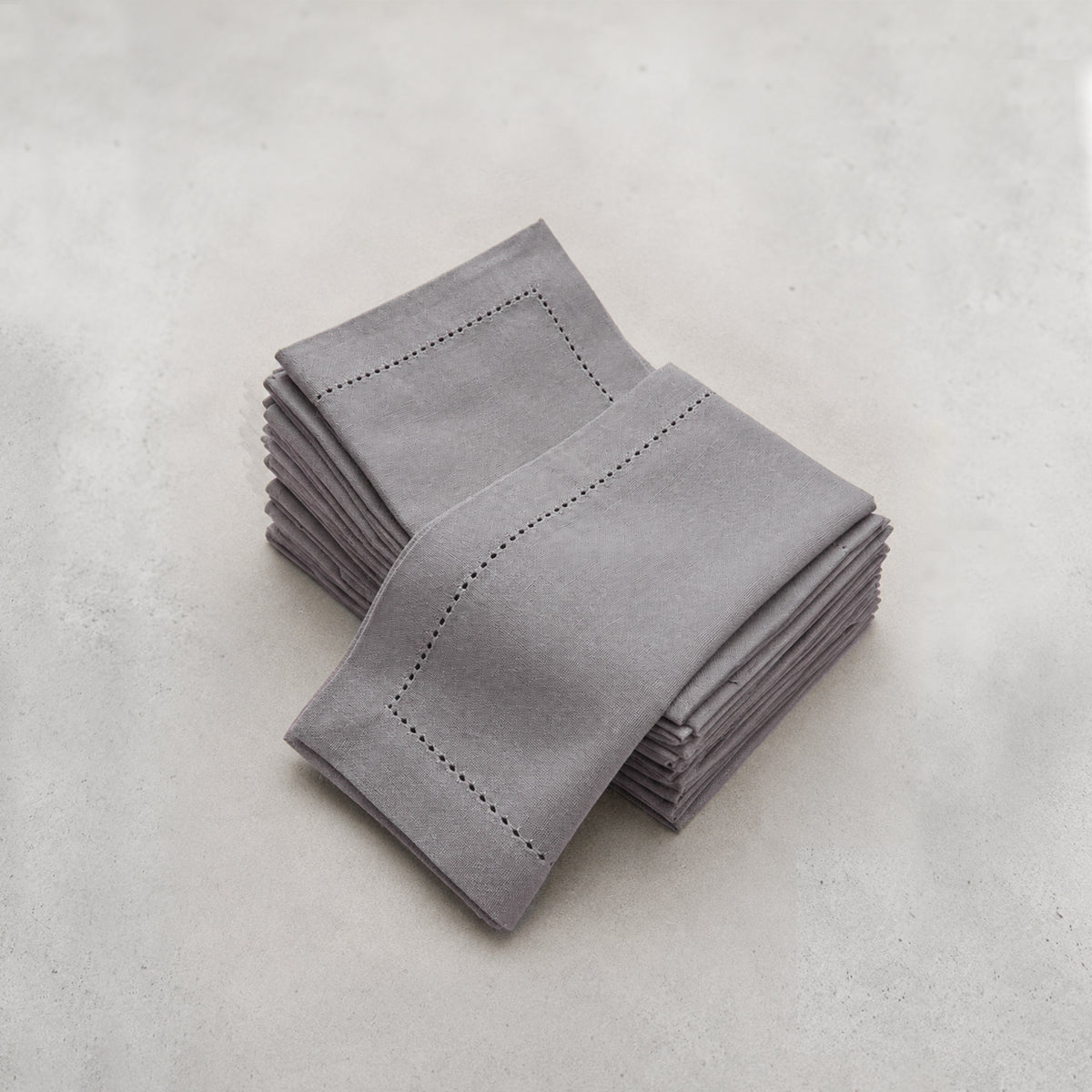 Food Menu - Classic Hemstitch Napkins (set/12)