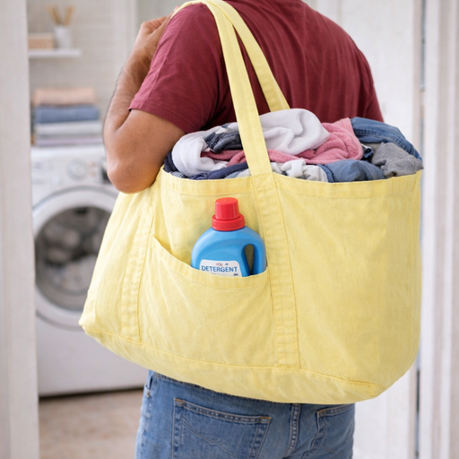 Lemon - Oversized Multi-Utility Cotton Tote Bag