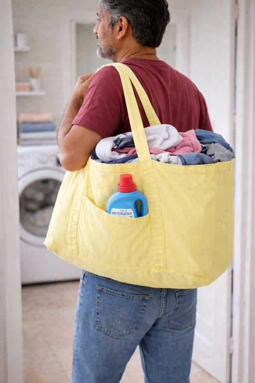 Lemon - Oversized Multi-Utility Cotton Tote Bag