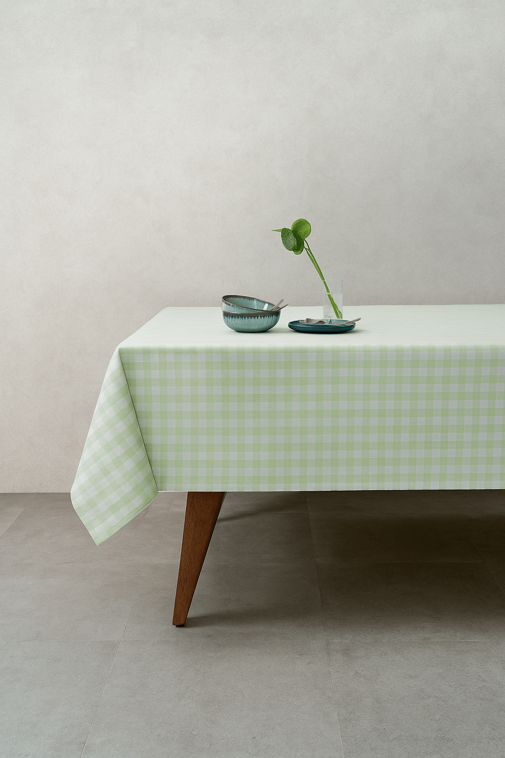 Meadow Checks Classic Dobby Cotton Tablecloths