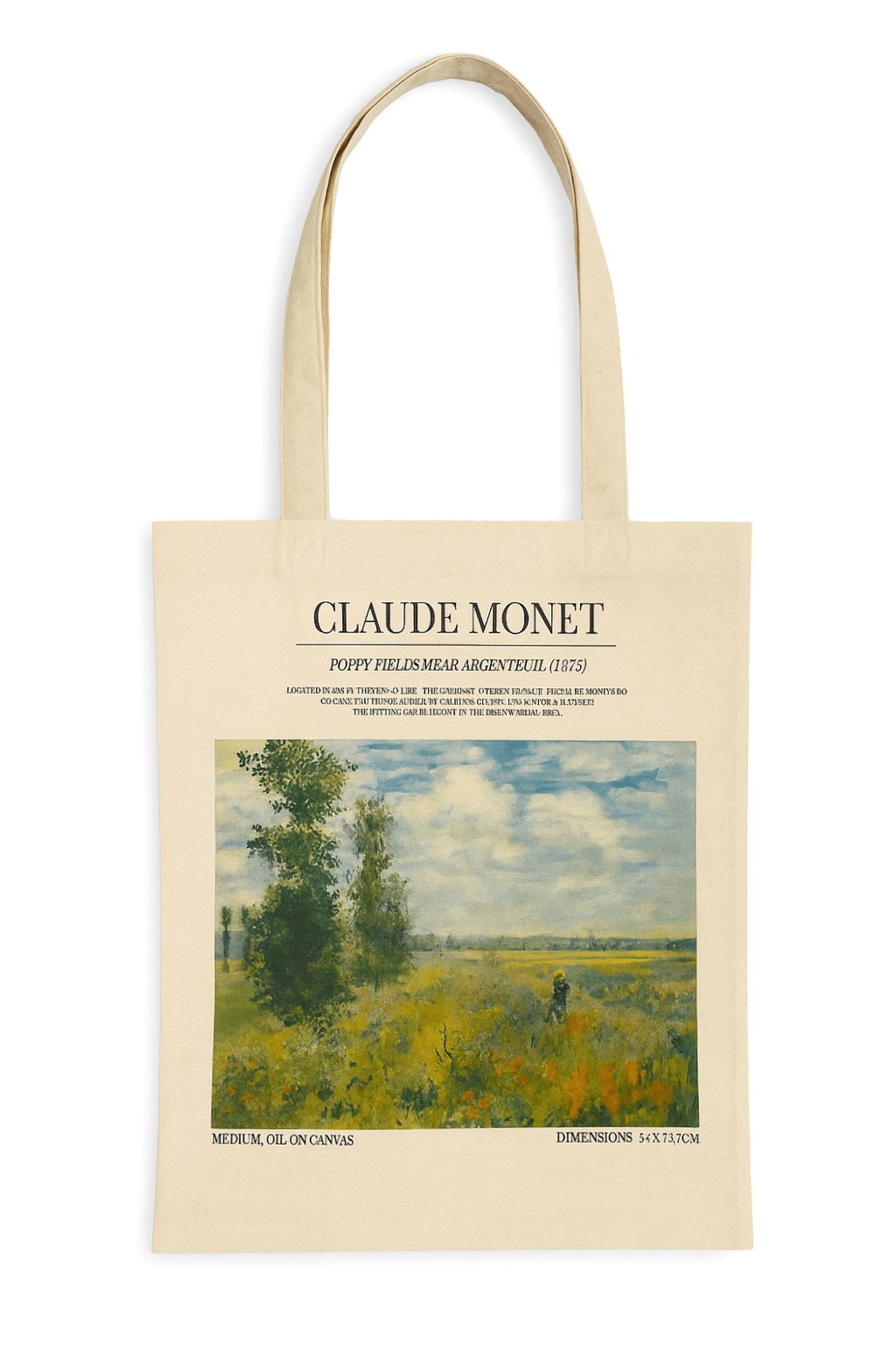 Poppy Fields Small Tote Bag