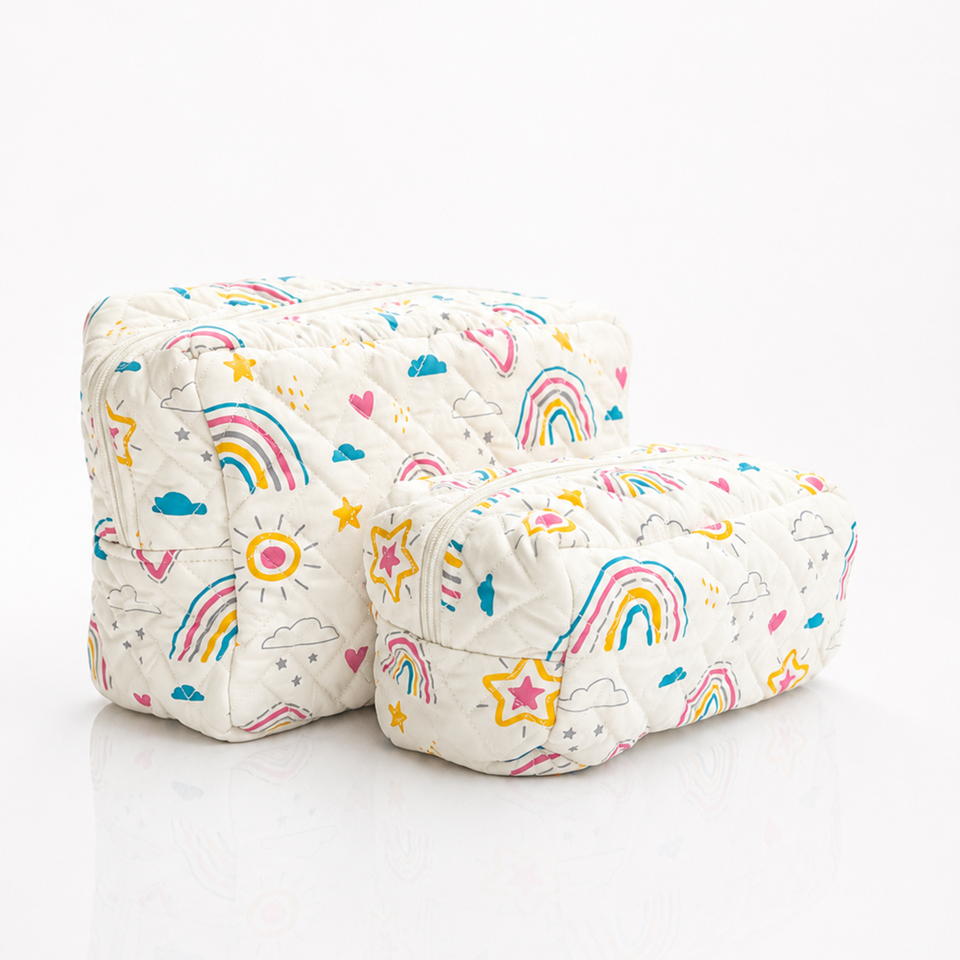 Rainbow Quilted Baby Utility Organizer Set