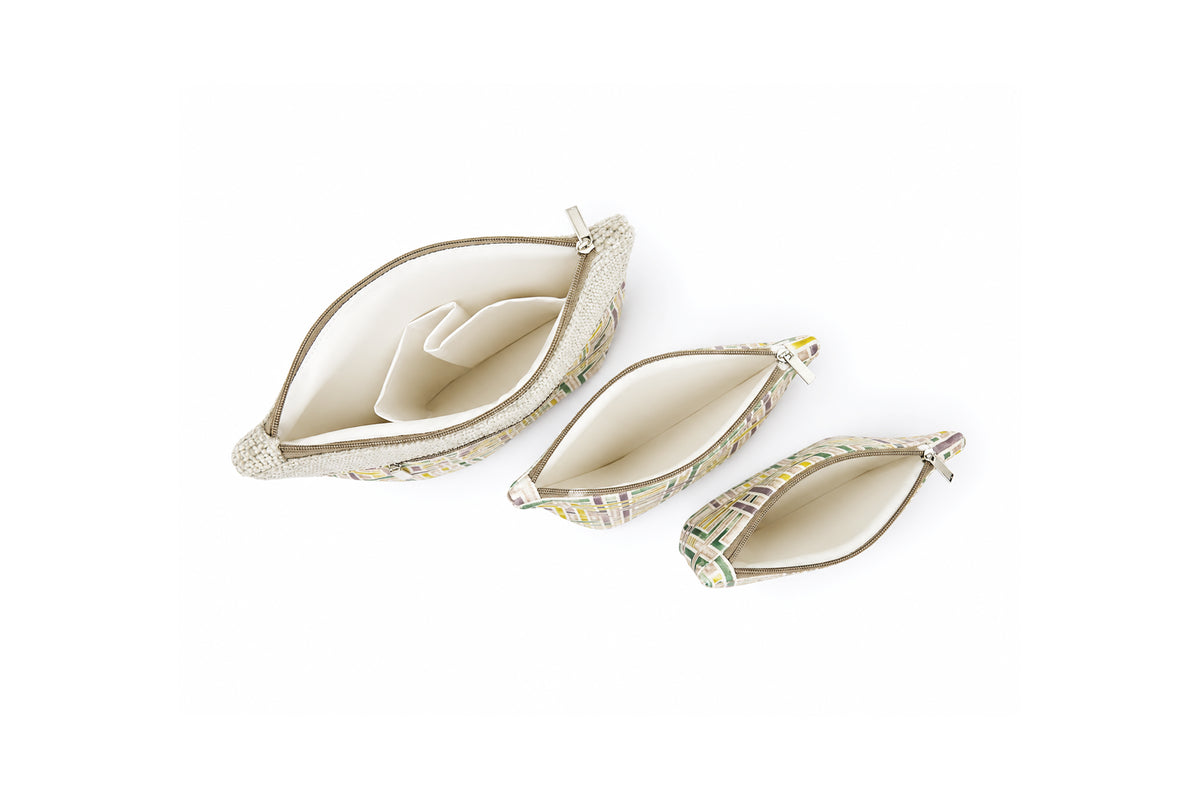 Willow Maze - Multi-Purpose Travel pouches Set of 3 Pouches